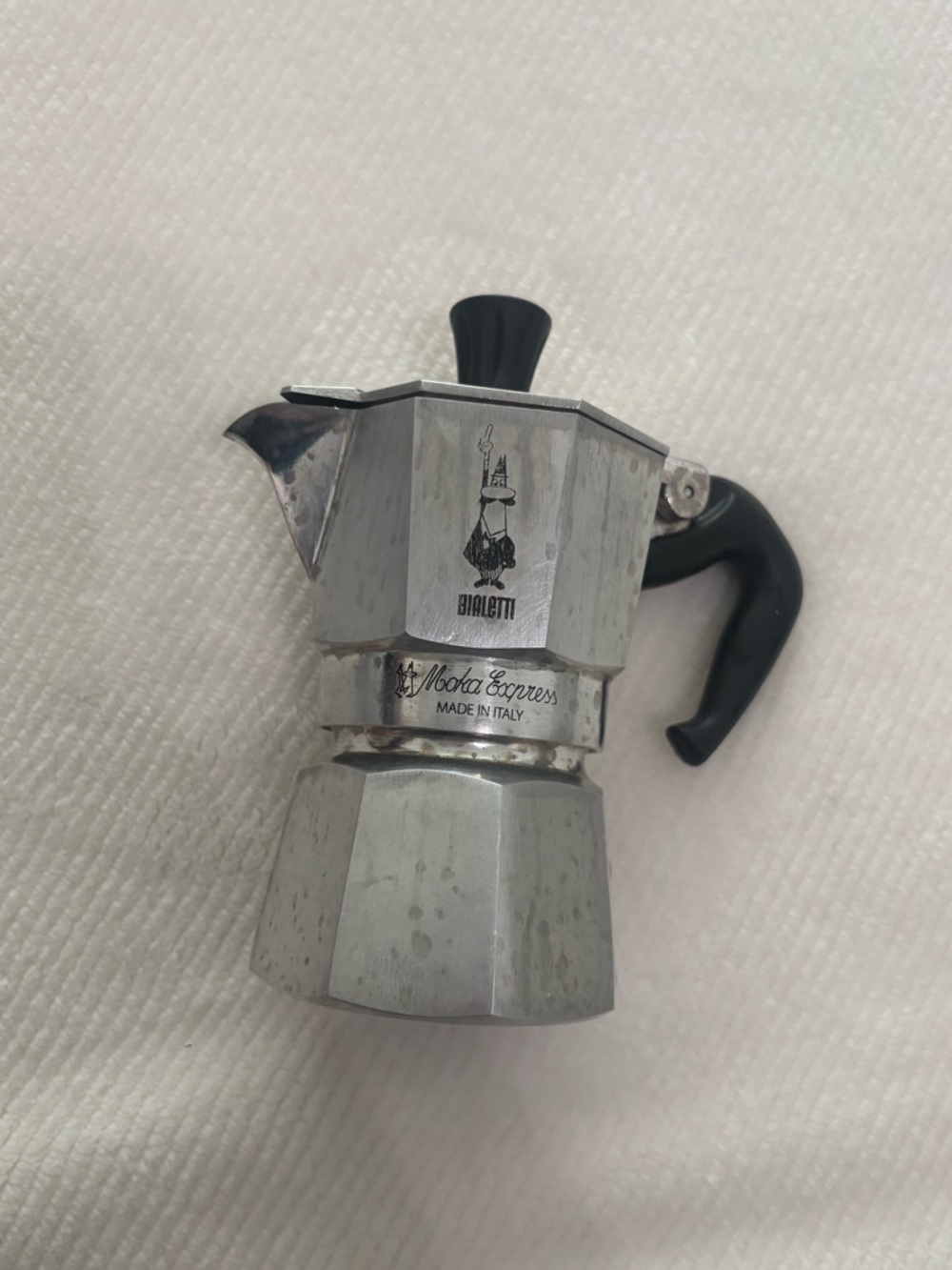 Bialetti Moka Express Stovetop Espresso Maker - Silver 1 Cup